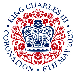 The official logo for the King Charles III Coronation